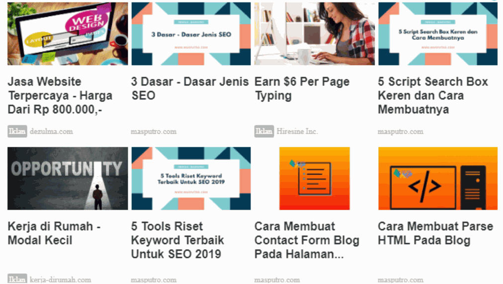 Cara Memasang Unit Iklan Matched Content AdSense di Blog Anda Cara Memasang Unit Iklan Matched Content AdSense di Blog Anda
