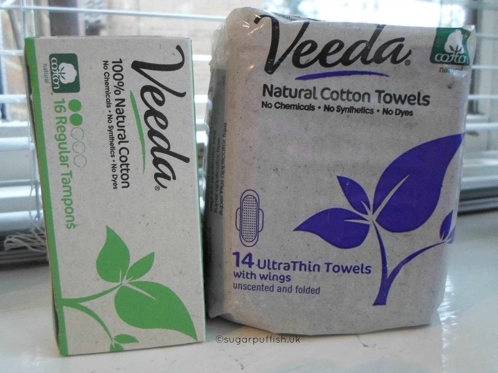 Review Veeda 100% Natural Cotton Tampons and Pads — Sugarpuffish