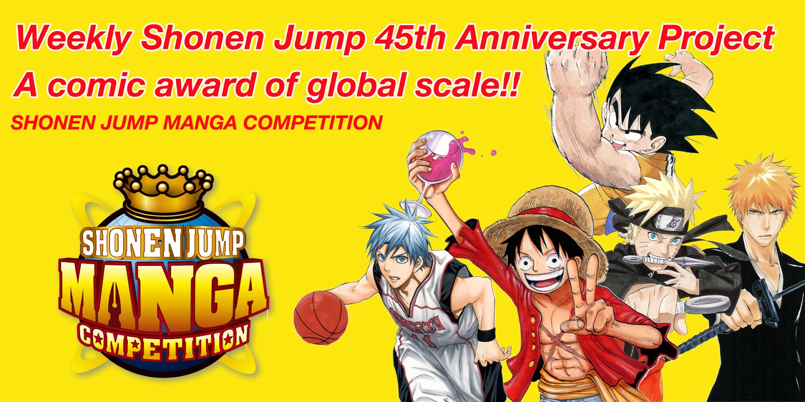 Shonen Jump Manga Competition! Site do concurso internacional de