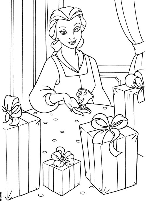 baby belle coloring pages - photo #23
