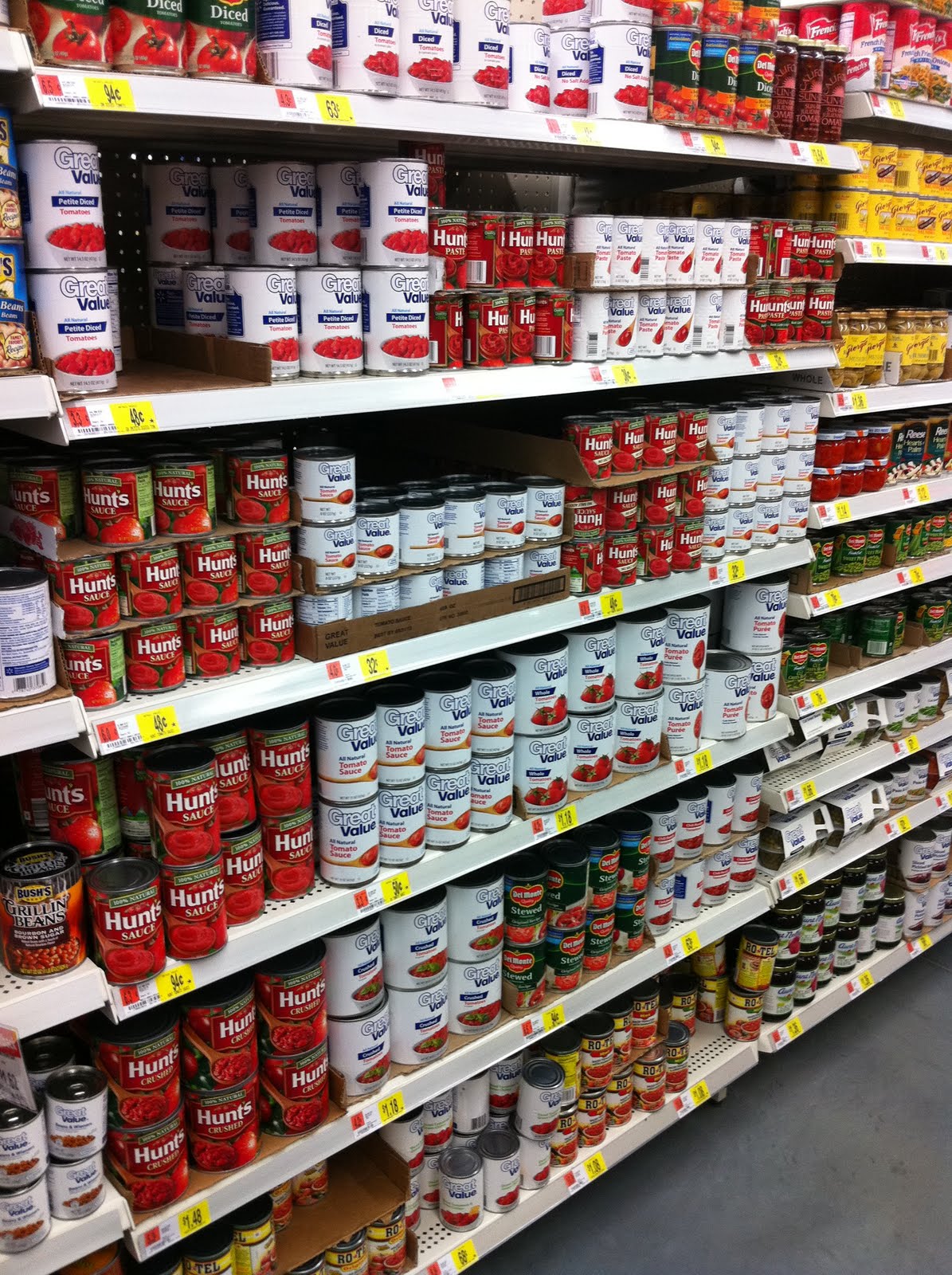 Lentils and Kale: Walmart Supercenter vs Walmart Express