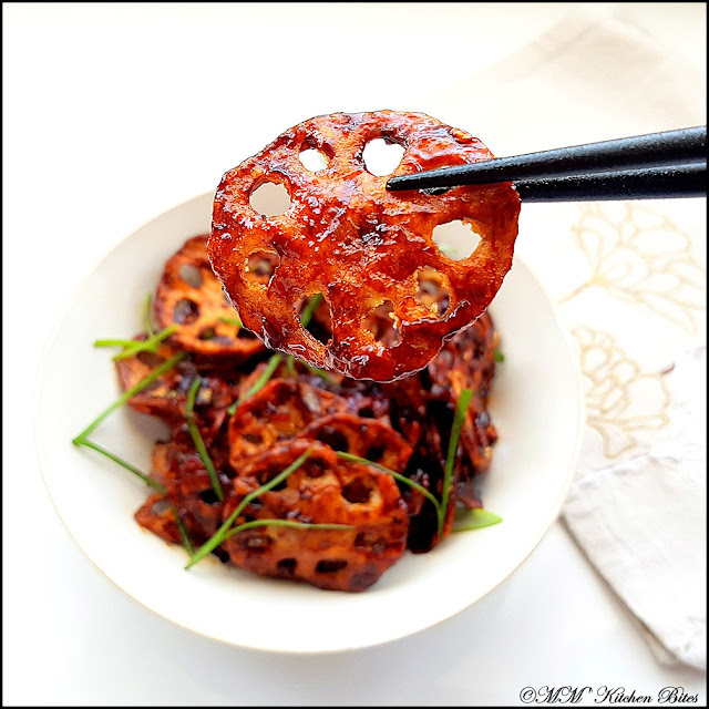 MM's Kitchen Bites Honey Chilli Lotus Stems...housekeeping 2017!