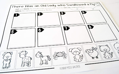https://www.teacherspayteachers.com/Product/There-Was-an-Old-Lady-who-Swallowed-a-Fly-Activities-3714833