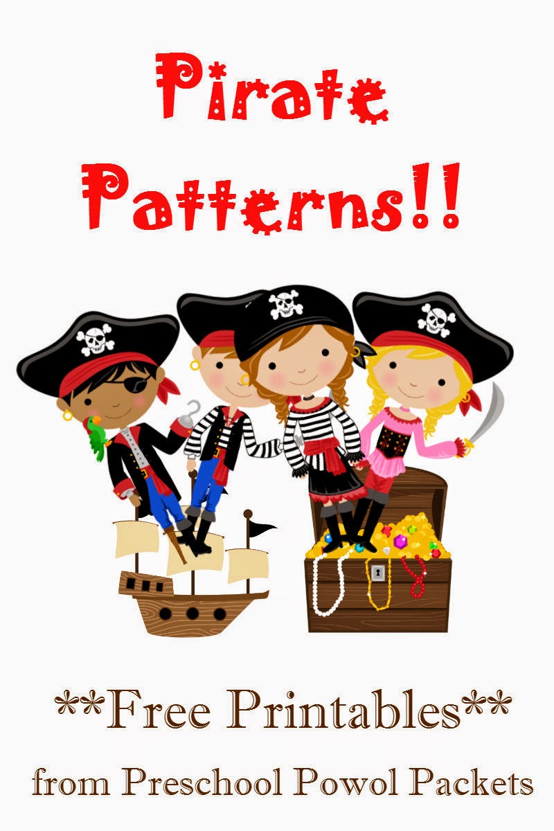 FREE Pirate Patterns Preschool Packet Preschool Powol Packets FREE Pirate Patterns Preschool Packet Preschool Powol Packets