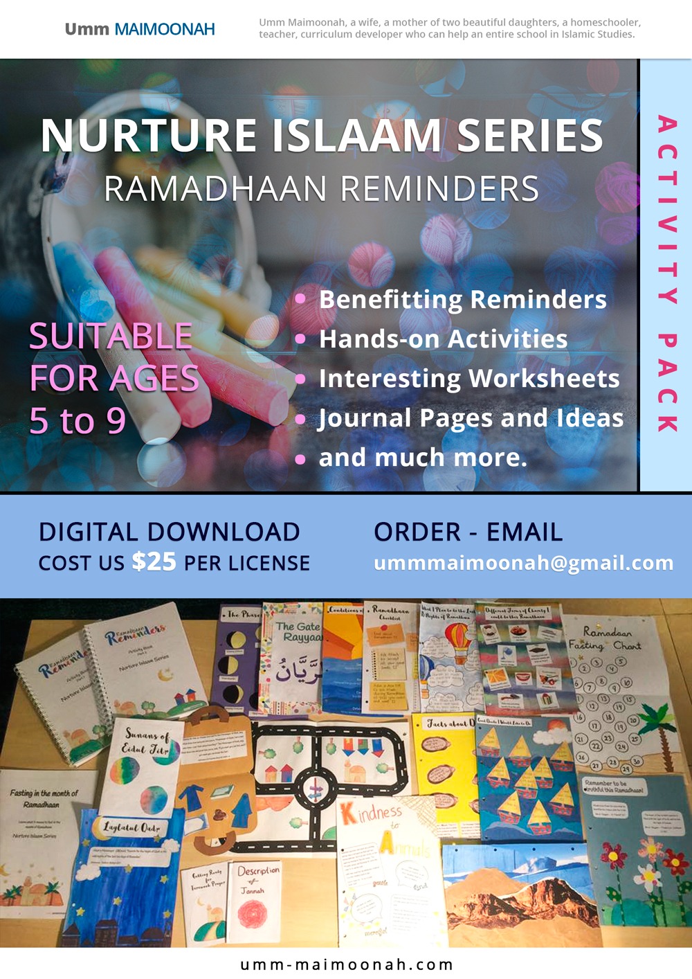 Ramadhaan Reminders Activity Pack