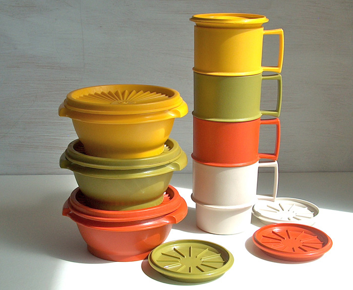 Potshots Vintage Harvest Tupperware. Pure retro and a perfect picnic pick.