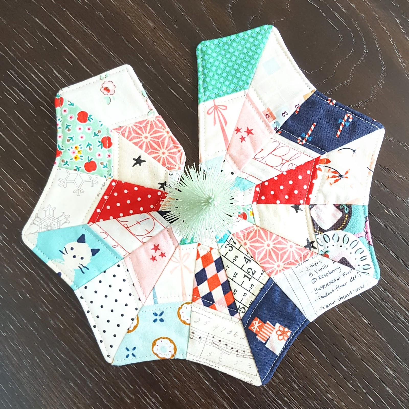 Fabric Mutt Mini Quilted Tree Skirt