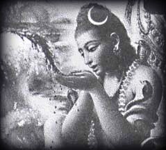 Lord Shiva Neel Kantha, Drinking Kaalkoot Vish, Halahal Vish produced during churning of ocean, samundra manthan
