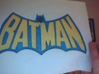 Batman logo spinning!