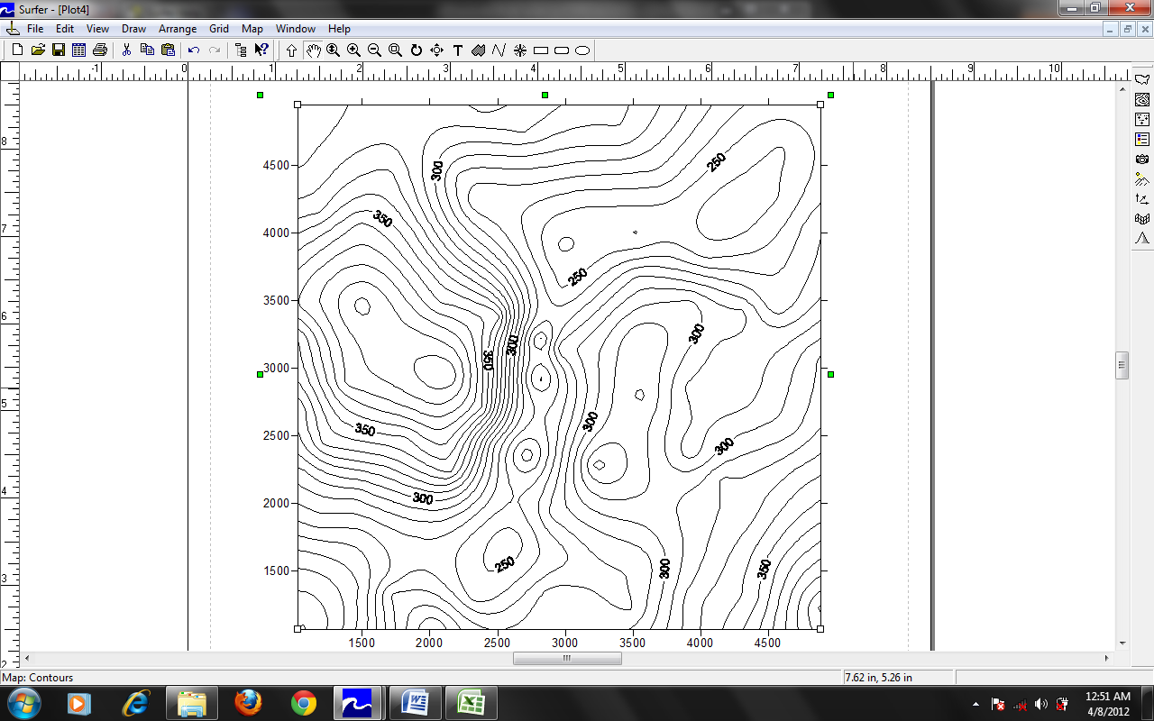 DREAMLINE: Membuat kontur dari data koordinat Excel menggunakan