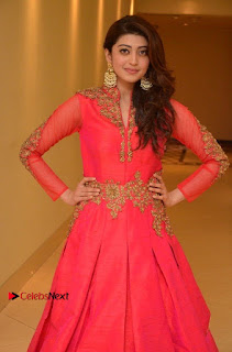 Pranitha Subhash Latest Stills in Pink Designer Dress at 'Love For Handloom' Collection Fashion Show