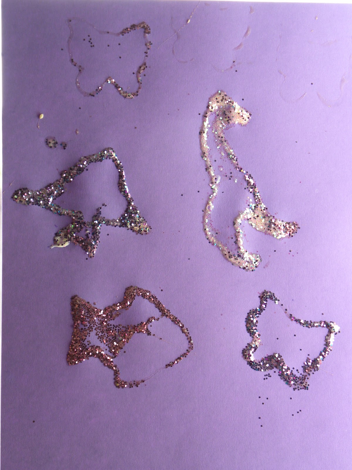 sassy scarlett Glitter Shapes