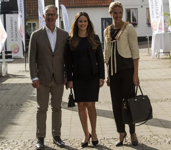 Pregnant Princess Sofia Hellqvist wearing ASOS Maternity in Maternity Dress. and wore  a Asos maternity coat