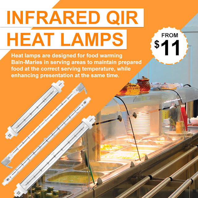  Infrared QIR Heat Lamps ON SALE!
