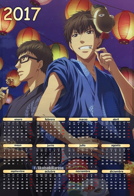 calendario 2017 yaoi