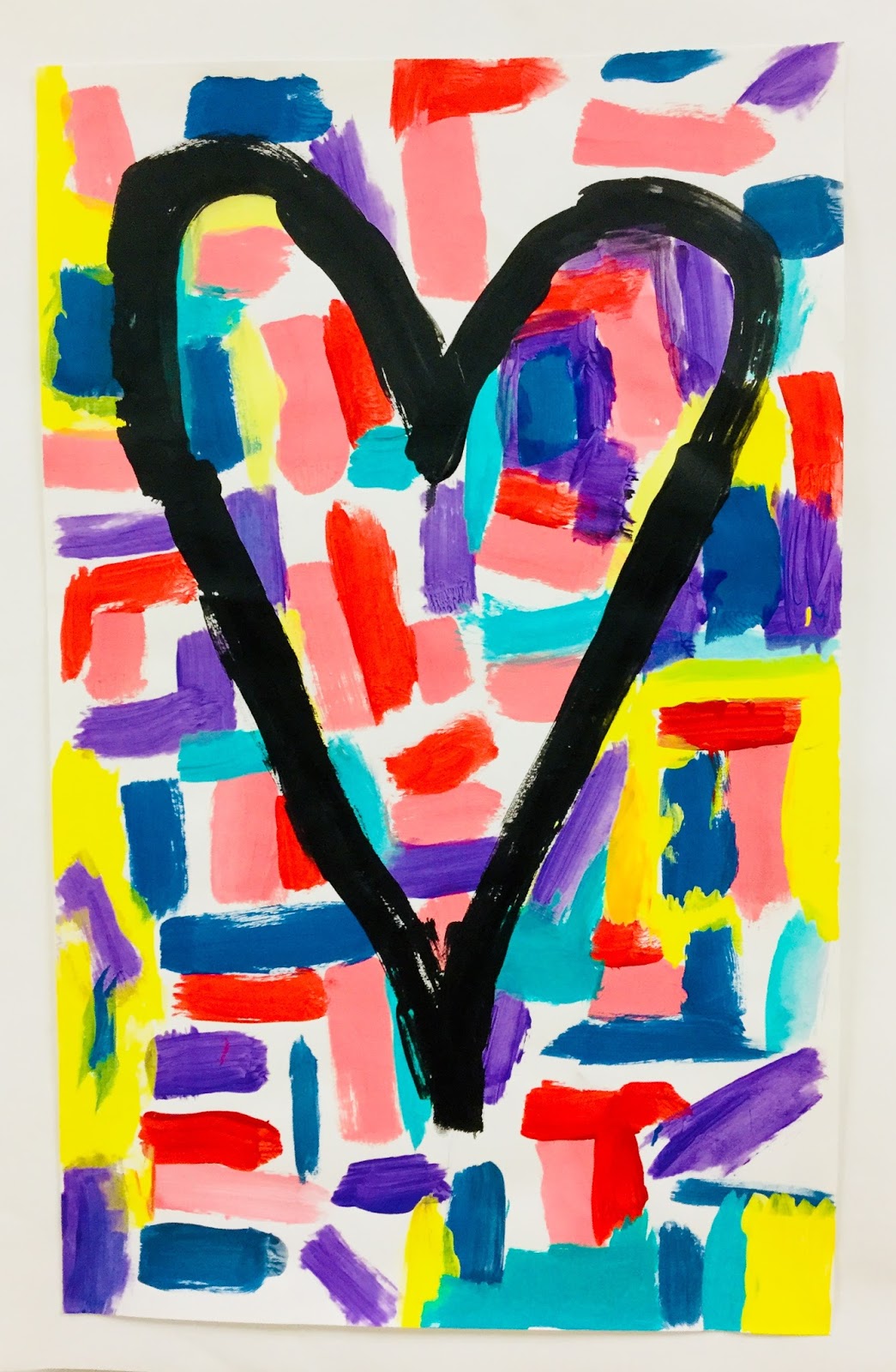 2 Soul Sisters Art Ed Painting Confetti on Jim Dine Hearts