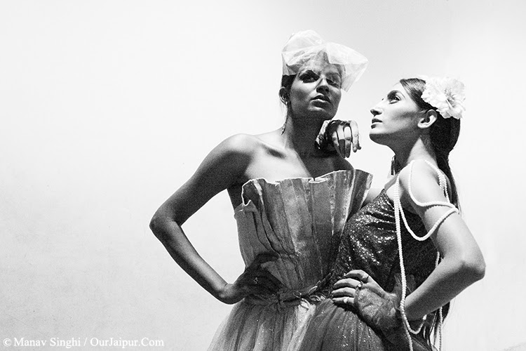 Backstage shot of Model Sangeeta Gharu and Model Monika Karwasra