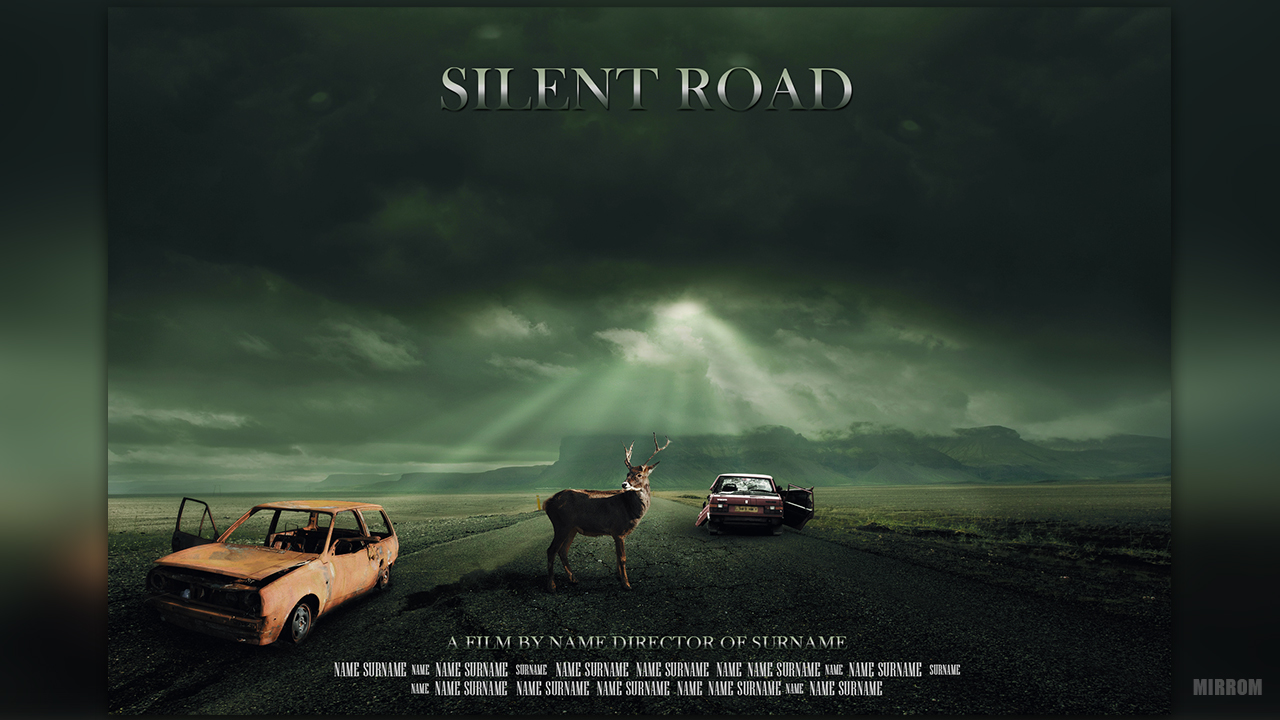 Photoshop Tutorial Manipulation a Silent Road Movie Poster
