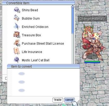 Ragnarok Experience Change Material Engredients Pro