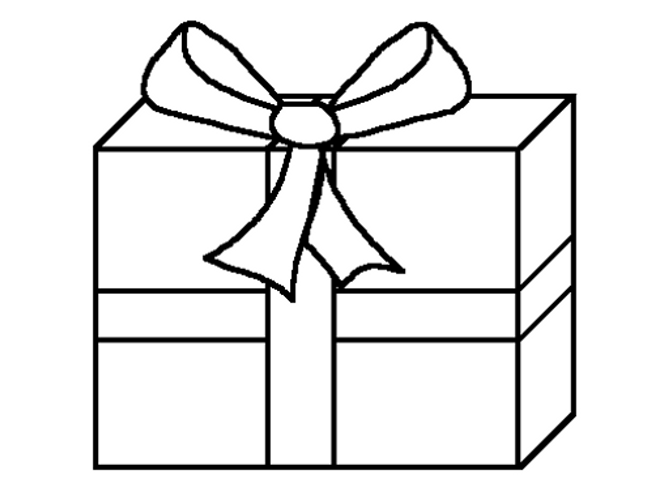 Ribbon Gift Boxes Coloring Pages