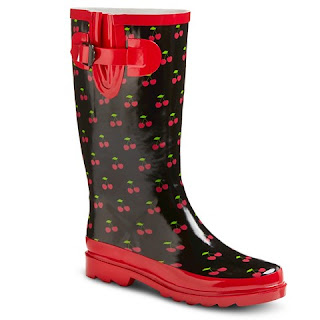 Cherry Rain Boots