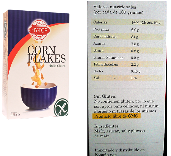Sin Gluten / Sin Lácteos Nuevos cereales Corn Flakes de Nestlè.