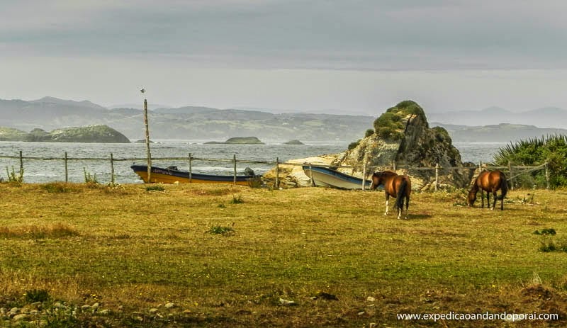 Paisagens em Ancud, Ilha de Chiloé