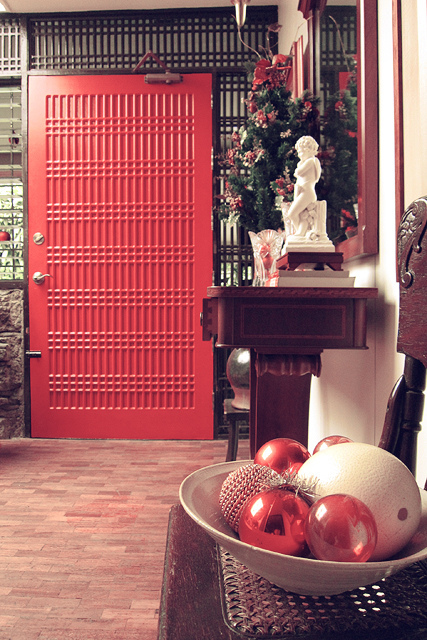 Red Main Door