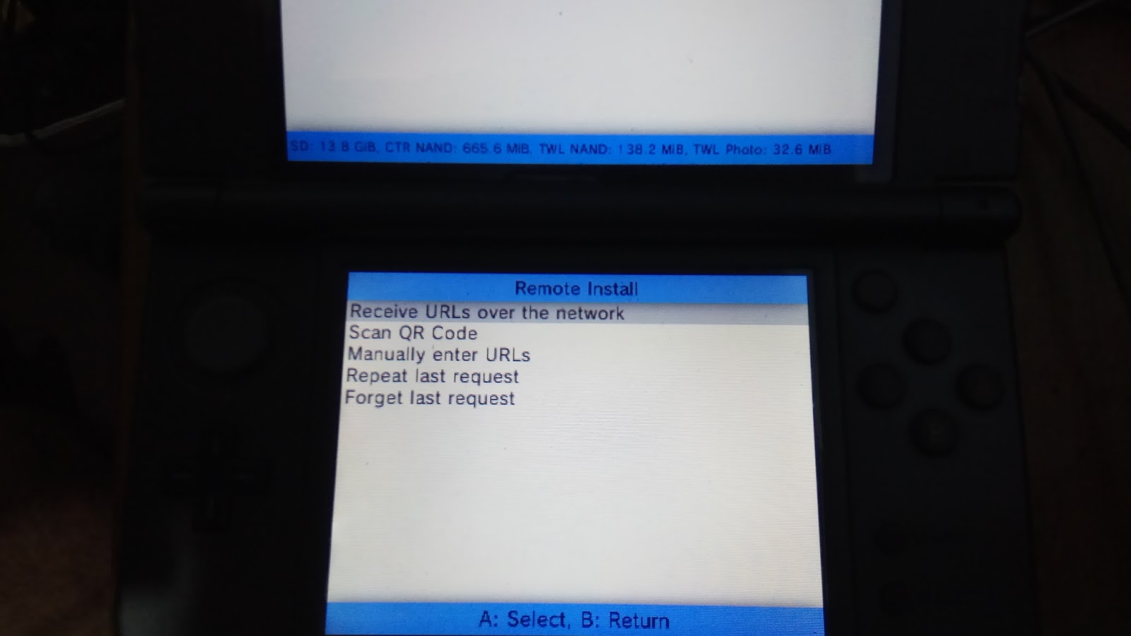 Instalación remota de archivos .cia con FBI installer en Nintendo 3DS