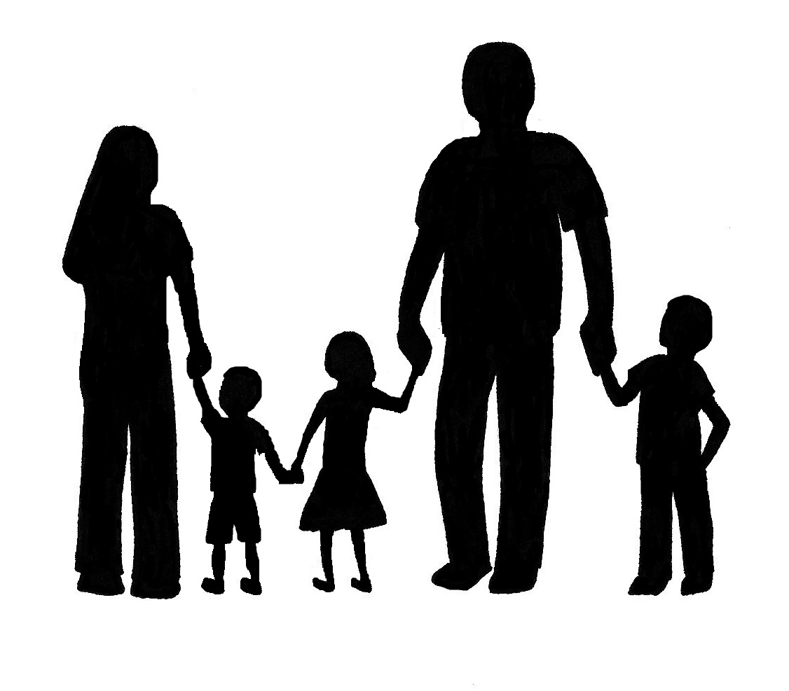 clip art free family silhouette - photo #5