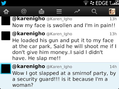 Karen Igho Slapped By Security Guard At An Event 10