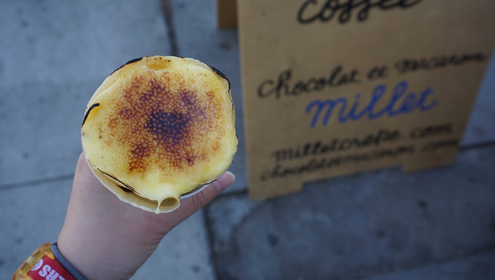 At Millet Crepe on Sawtelle, You Can Add A Crème Brûlée On Your Crepe!