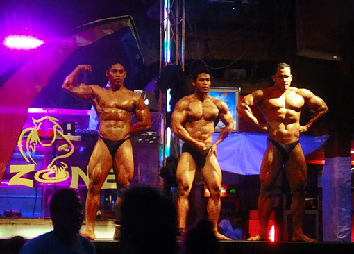 The strong men of Bali and the show
