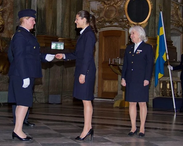At Stockholm Women's Voluntary Air Defence Organisation's Christmas vespers held at the Royal Palace Church