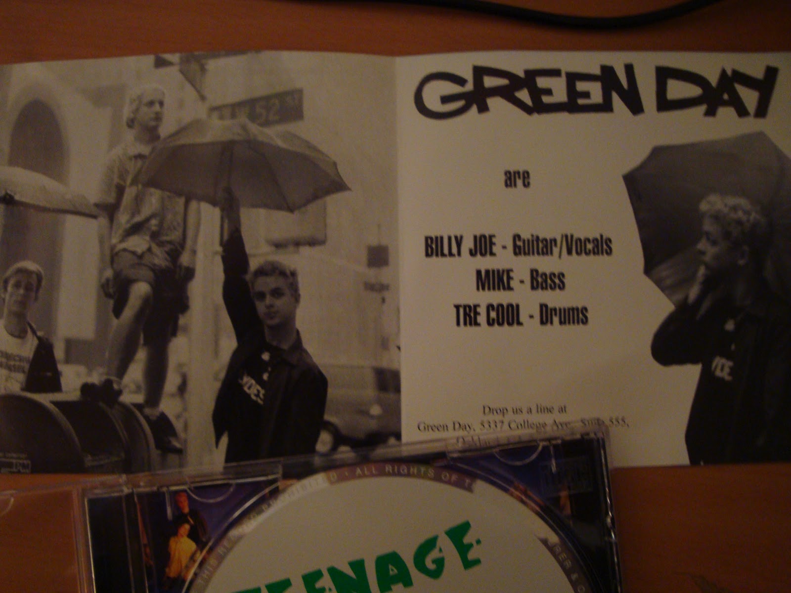Green Day I Was A Teenage