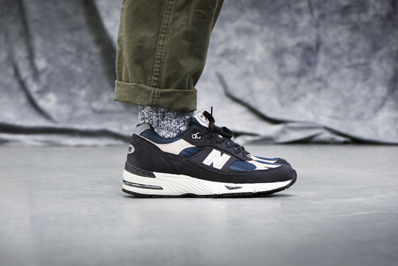 new balance 991 on feet