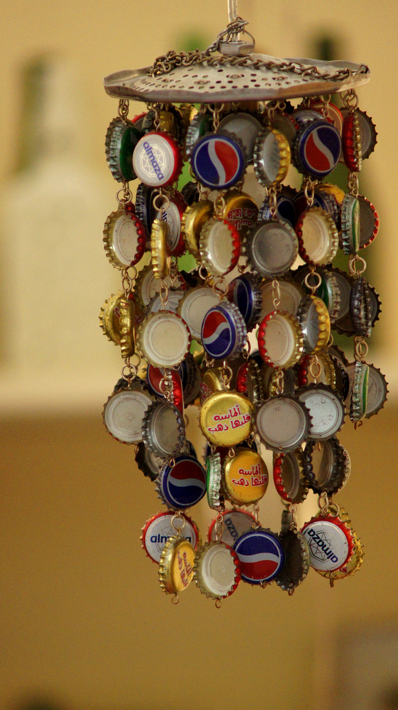 Repurpose Bottlecap decorating the ReFab Diaries