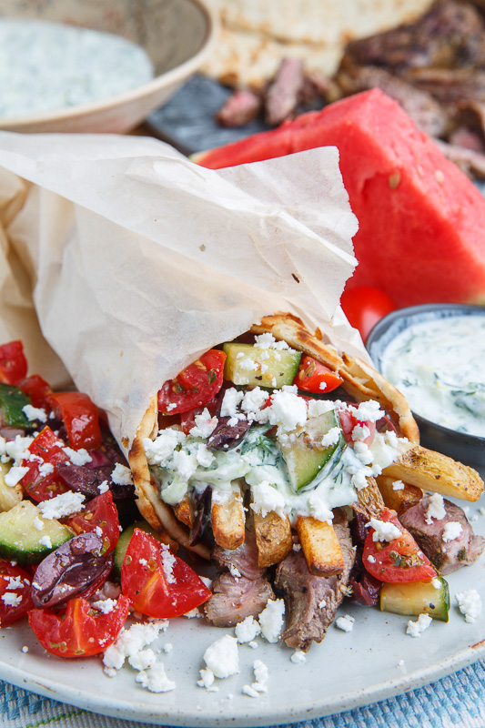 Grilled Lamb Gyros Recipe on Closet Cooking