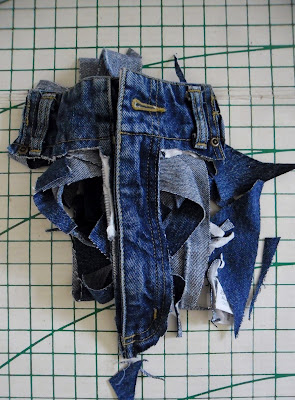 Creating my way to Success: One pair of jeans upcycled to all this...
