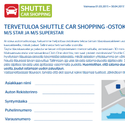 TallinkSilja, Shuttle Car Shopping, Tallinna Tutuksi, 