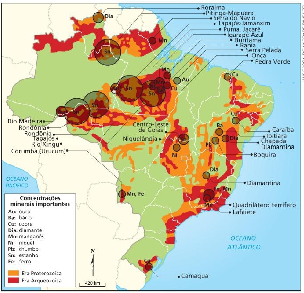 ESTRUTURA GEOLÓGICA E RECURSOS MINERAIS Geografalando ESTRUTURA GEOLÓGICA E RECURSOS MINERAIS Geografalando