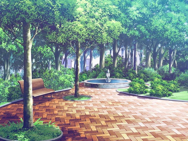 Anime Landscape: Park (Anime Background)