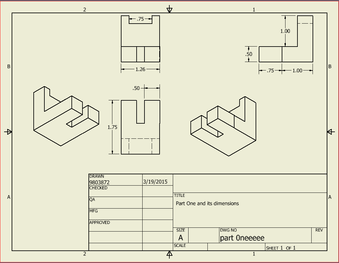PLTW: 7.1 Dimensioning Standards