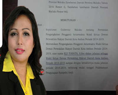 Ely Toisuta Resmi Jabat Wakil Ketua DPRD Kota Ambon 1 ely%2Btois