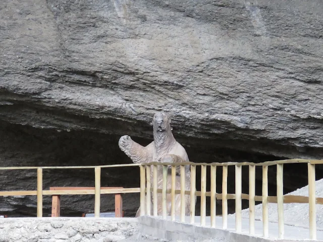 Patagonia 2 week Itinerary: Mylodon sculpture at the Mylodon Cave near Puerto Natales Chile