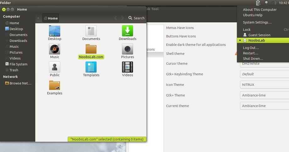 Install Ambiance-Lime theme on Ubuntu 12.10/12.04/11.10/Linux Mint (GTK ...