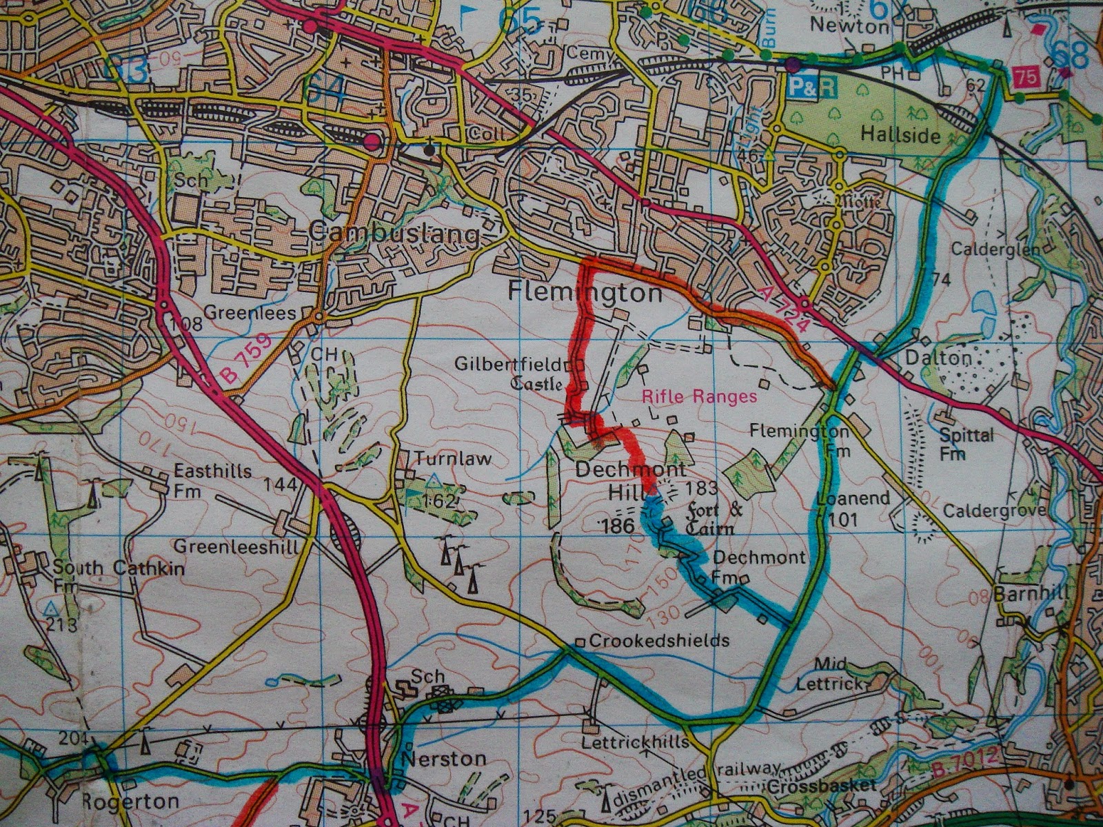 Cycling Meditations: Newton to King's Park via Dechmont Hill and Carmunnock