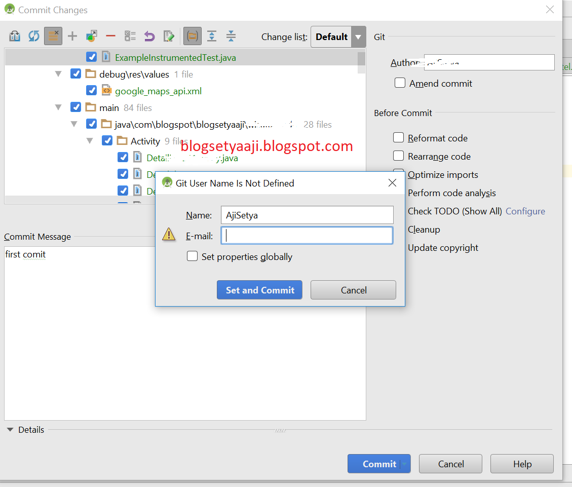 Update android studio project in bitbucket papampo
