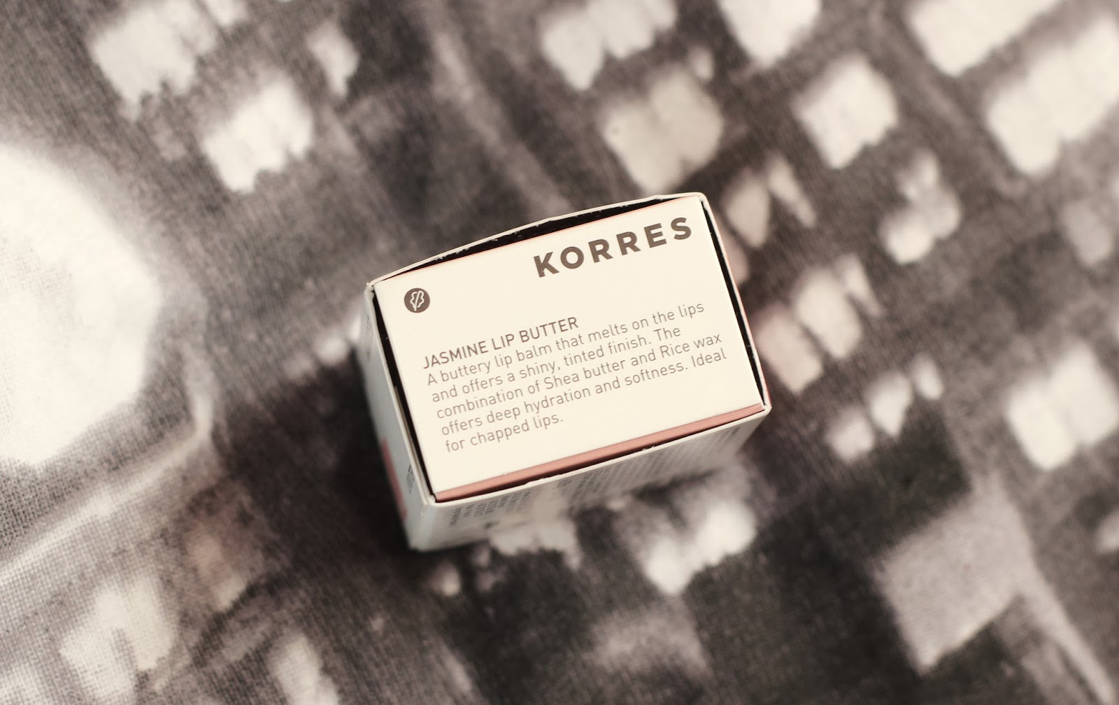 SimplySteadman Korres lip butter in jasmine