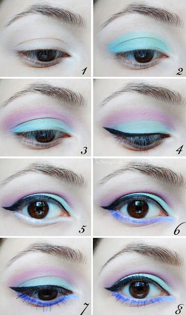 Pastel goth makeup tutorial pastel,makeup,mint